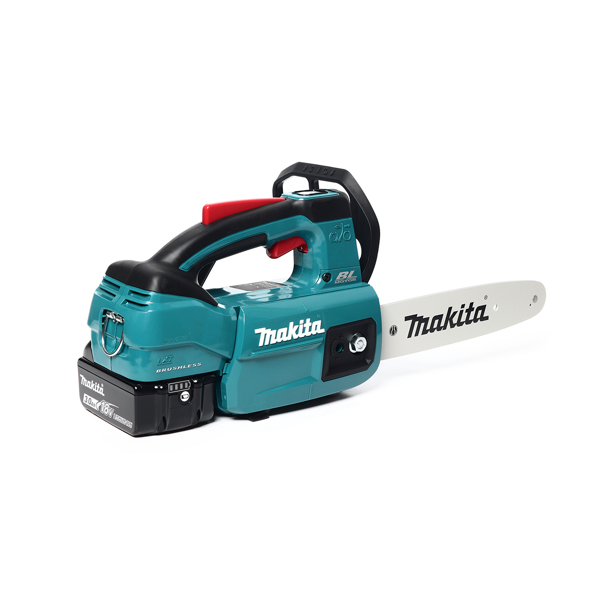MAKITA เลื่อยโซ่ไร้สาย 18 โวลต์ รุ่น DUC254RF ความยาวบาร์ 10 นิ้ว (รวมแบตเตอรี่-แท่นชาร์จ) ความจุถังน้ำมันโซ่ 140 มิลลิลิตร (มากีต้า) รูปที่ 4