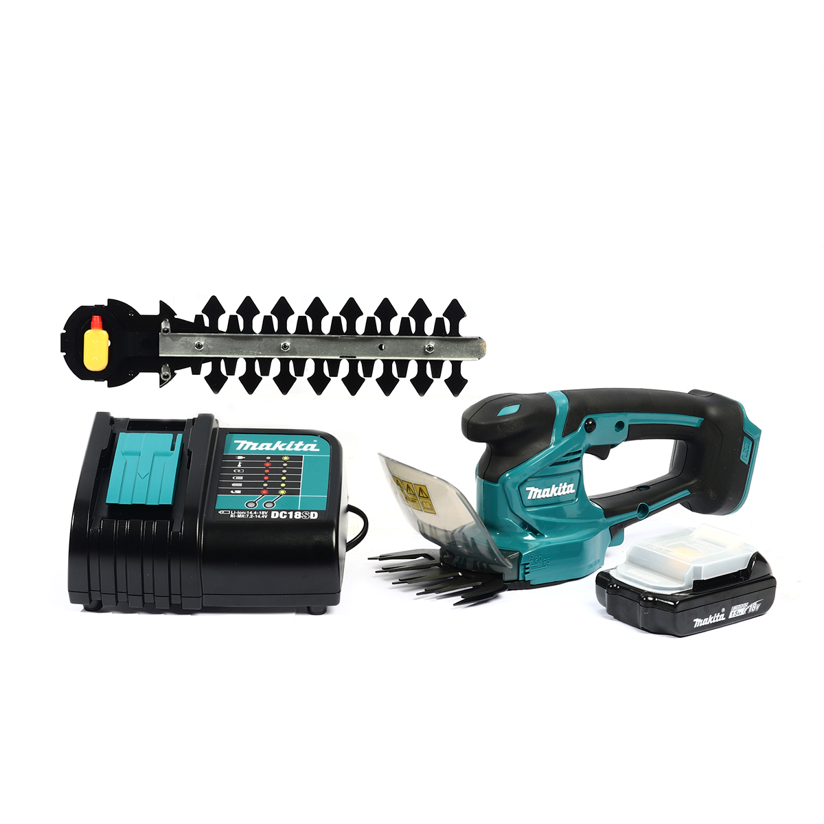 MAKITA กรรไกรเล็มหญ้าไร้สาย 18V รุ่น DUM111SYX ความกว้างในการตัดหญ้า 110 มม. (รวมแบตเตอรี่-แท่นชาร์จ) (มากีต้า) ราคา ฿4,779.2
