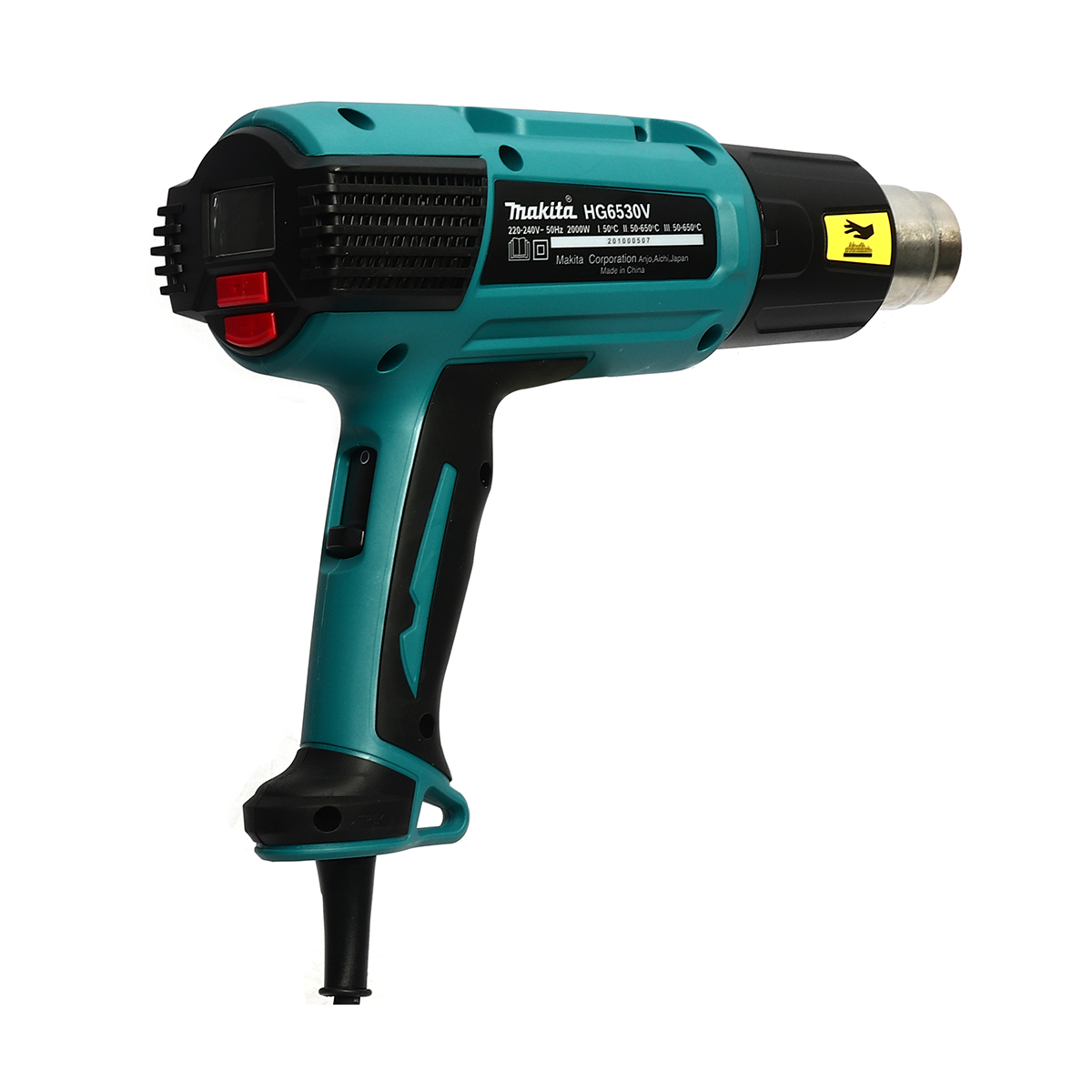 MAKITA เครื่องเป่าลมร้อนไฟฟ้า กำลังไฟ 2,000 วัตต์ รุ่น HG6530VK ปรับอุณหภูมิได้ 3 ระดับ มาพร้อมหน้าจอแบบ LCD (มากีต้า) รูปที่ 4