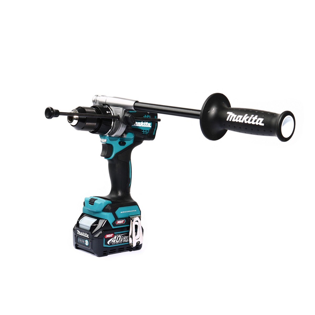 MAKITA สว่านกระแทกไร้สาย 40 โวลต์ รุ่น HP001GD101 ขนาด 1/2 นิ้ว (รวมแบตเตอรี่และแท่นชาร์จ) ความเร็วรอบตัวเปล่า สูง 0 - 2,600 รอบ/นาที (มากีต้า) รูปที่ 2