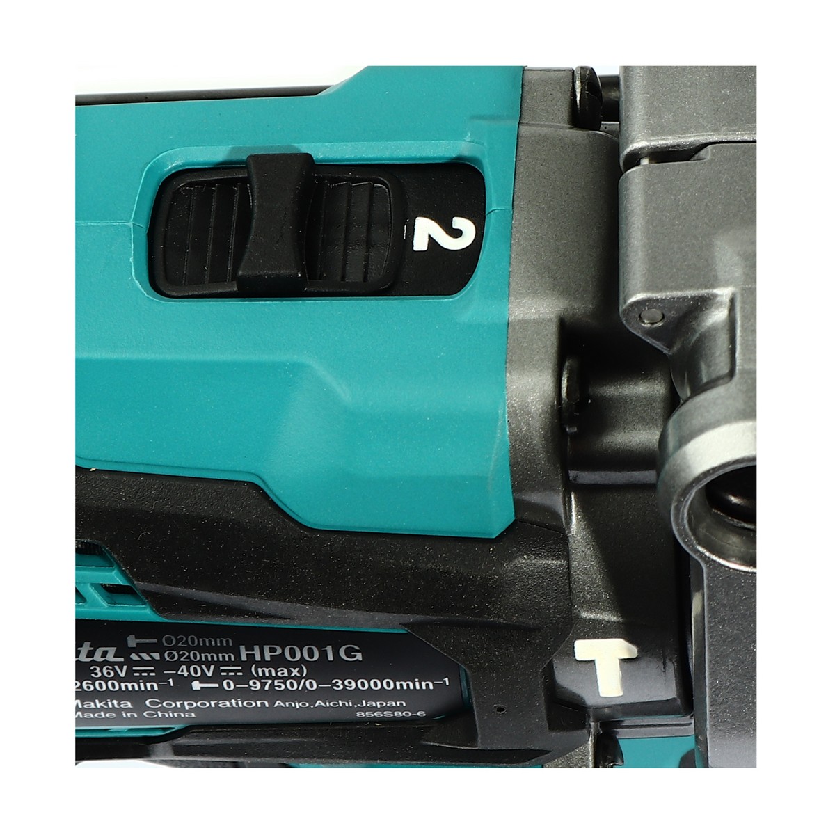 MAKITA สว่านกระแทกไร้สาย 40 โวลต์ รุ่น HP001GD101 ขนาด 1/2 นิ้ว (รวมแบตเตอรี่และแท่นชาร์จ) ความเร็วรอบตัวเปล่า สูง 0 - 2,600 รอบ/นาที (มากีต้า) รูปที่ 5