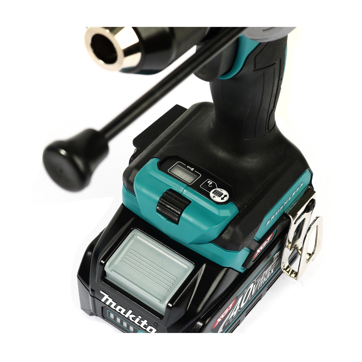 MAKITA สว่านกระแทกไร้สาย 40 โวลต์ รุ่น HP001GM101 ขนาด 1/2 นิ้ว (รวมแบตเตอรี่และแท่นชาร์จ) ความเร็วรอบตัวเปล่า สูง 0 - 2,600 รอบ/นาที (มากีต้า) รูปที่ 5