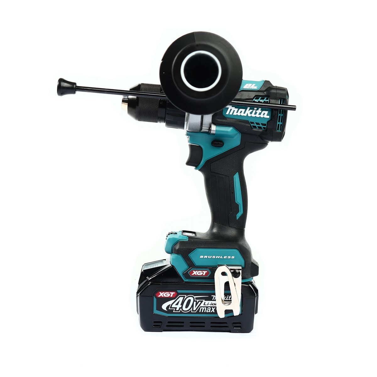MAKITA สว่านกระแทกไร้สาย 40 โวลต์ รุ่น HP001GM101 ขนาด 1/2 นิ้ว (รวมแบตเตอรี่และแท่นชาร์จ) ความเร็วรอบตัวเปล่า สูง 0 - 2,600 รอบ/นาที (มากีต้า) รูปที่ 3