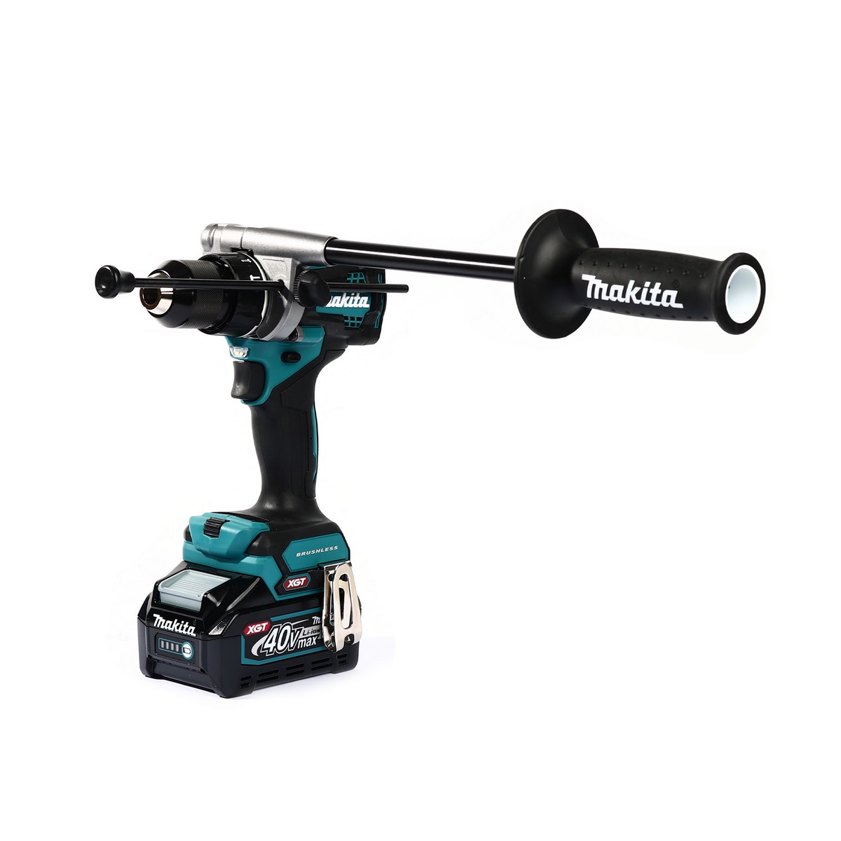 MAKITA สว่านกระแทกไร้สาย 40 โวลต์ รุ่น HP001GM101 ขนาด 1/2 นิ้ว (รวมแบตเตอรี่และแท่นชาร์จ) ความเร็วรอบตัวเปล่า สูง 0 - 2,600 รอบ/นาที (มากีต้า) รูปที่ 2