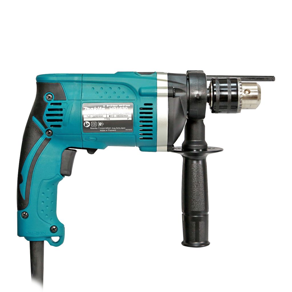 MAKITA สว่านกระแทกไฟฟ้า ขนาด 16 มม. (5/8 นิ้ว) กำลังไฟ 710 วัตต์ รุ่น HP-1630 ความเร็วรอบ 0 - 3,200 รอบ/นาที มีฉนวนสองชั้น ปรับซ้ายขวาได้ ปรับความเร็วได้ (มากีต้า) รูปที่ 4