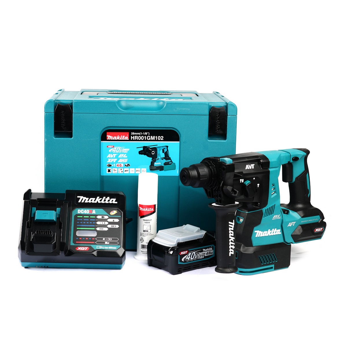 MAKITA 40V Cordless Rotary Hammer Model HR001GM102, Chuck Size 1/2 IN (Include Battery and Charger) price ฿19,250