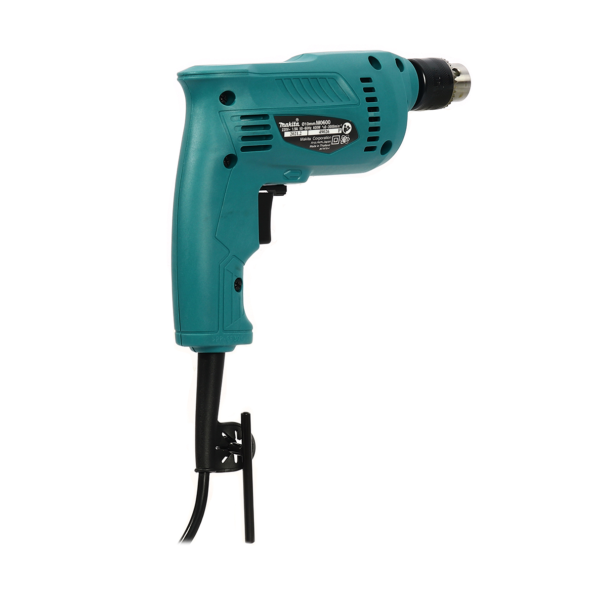 MAKITA สว่านไฟฟ้า ขนาด 3/8 นิ้ว กำลังไฟ 400 วัตต์ รุ่น M0600B เจาะเหล็ก 10 มม. เจาะไม้ 20 มม. ความเร็วรอบตัวเปล่า 0-3,000 รอบ/นาที ปรับรอบซ้าย-ขวา (มากีต้า : MT-Series) รูปที่ 3