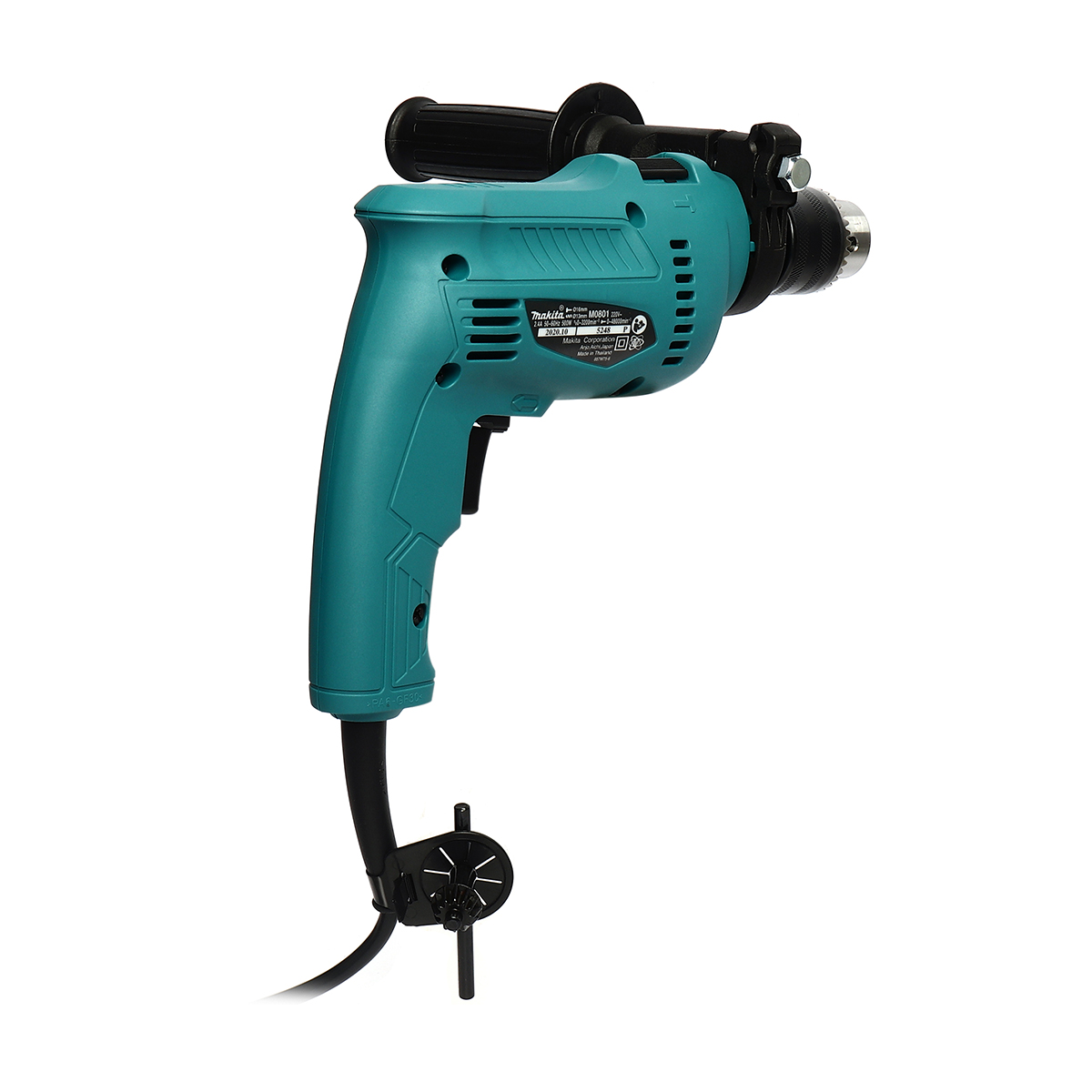 MAKITA สว่านกระแทกไฟฟ้า ขนาด 16 มม. (5/8 นิ้ว) กำลังไฟ 500 วัตต์ รุ่น M0801B ความเร็วรอบตัวเปล่า 0 - 3,200 รอบ/นาที (มากีต้า : MT-Series) รูปที่ 2