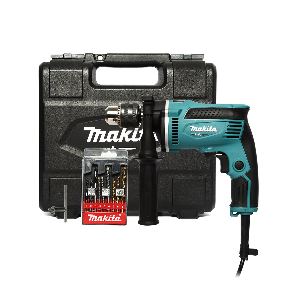 MAKITA สว่านกระแทกไฟฟ้า กำลังไฟ 430 วัตต์ รุ่น M8103KX1B ขนาด 13 มม. (1/2 นิ้ว) ความเร็วรอบตัวเปล่า 0 - 3,000 รอบ/นาที (มากีต้า) ราคา ฿1,705