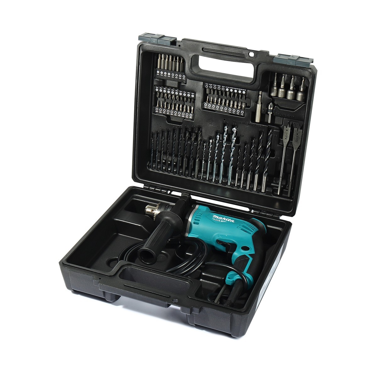 MAKITA สว่านกระแทกไฟฟ้า กำลังไฟ 430 วัตต์ รุ่น M8103KX5B ขนาด 13 มม. (1/2 นิ้ว) ความเร็วรอบตัวเปล่า 0 - 3,000 รอบ/นาที (มากีต้า) ราคา ฿2,684