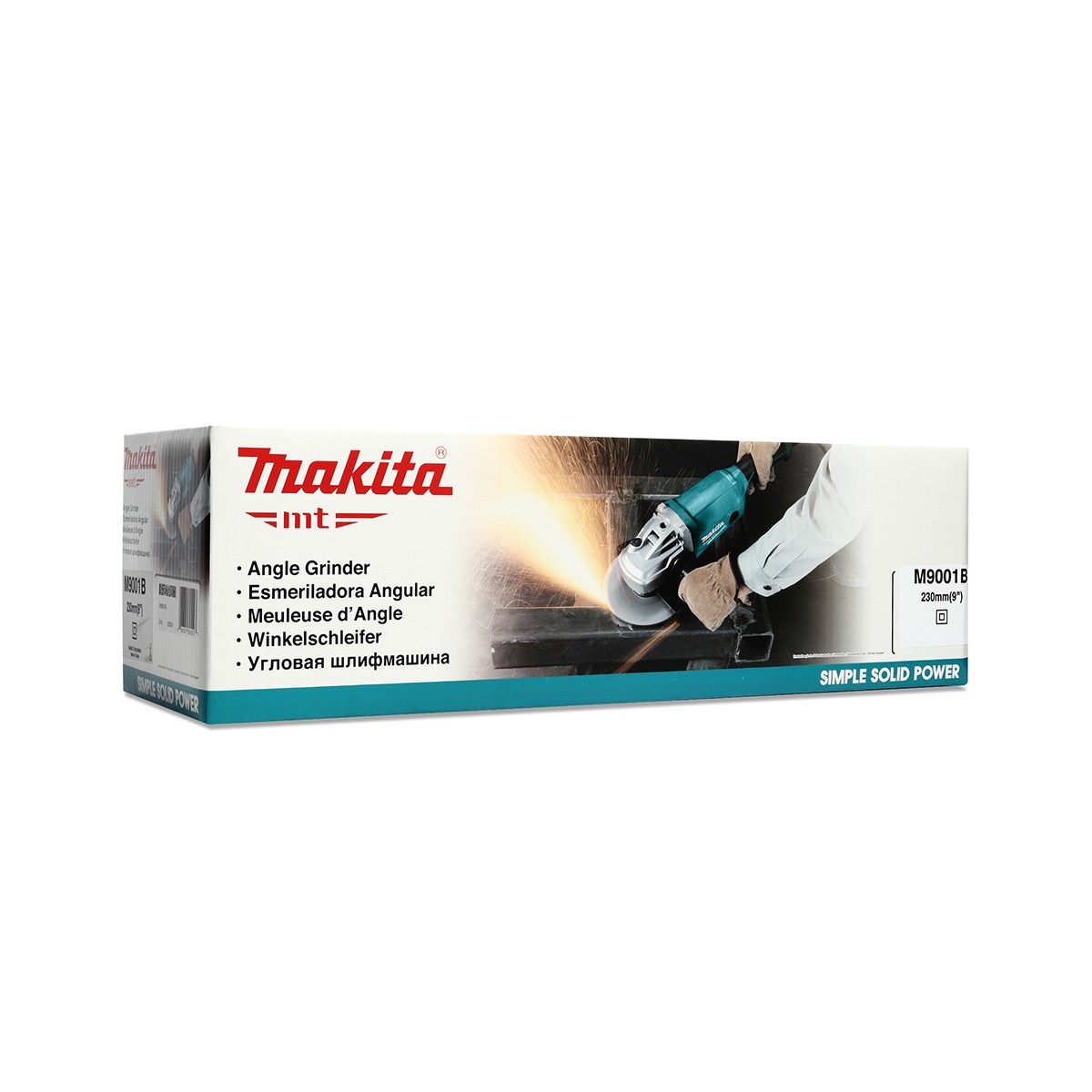 MAKITA เครื่องเจียรไฟฟ้า ขนาด 9 นิ้ว กำลังไฟ 2,000 วัตต์ รุ่น M9001B ความเร็วรอบตัวเปล่า 6,600 รอบ/นาที สวิตช์ไกปืน (มากีต้า : MT-Series) ราคา ฿3,729