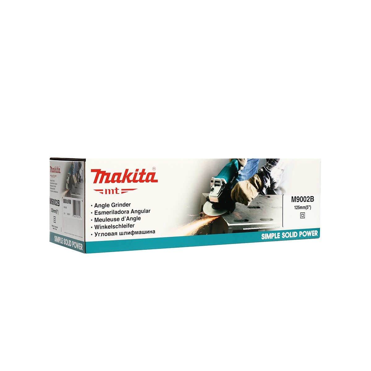MAKITA เครื่องเจียรไฟฟ้า ขนาด 5 นิ้ว กำลังไฟ 1,050 วัตต์ รุ่น M9002B ความเร็วรอบตัวเปล่า 11,000 รอบ/นาที สวิตช์ไกปืน (มากีต้า : MT-Series) ราคา ฿2,387