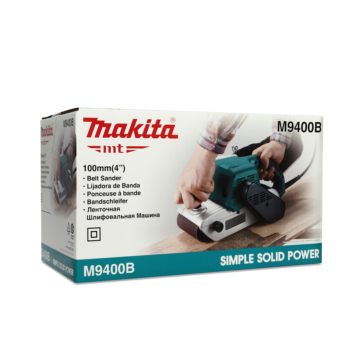 MAKITA เครื่องขัดกระดาษทรายสายพาน ขนาด 4X24 นิ้ว กำลังไฟ 940 วัตต์ รุ่น M9400B มีถุงเก็บฝุ่น ฉนวนสองชั้น มีระบบกำจัดฝุ่น (มากีต้า) รูปที่ 5