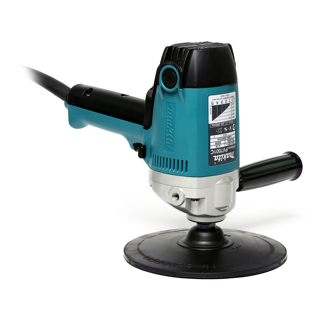 MAKITA เครื่องขัดเงา กำลังไฟ 900 วัตต์ รุ่น PV-7001C ขนาด 7 นิ้ว (180 มม.) ความเร็วรอบตัวเปล่า 600 - 2,000 รอบ/นาที (มากีต้า) รูปที่ 4