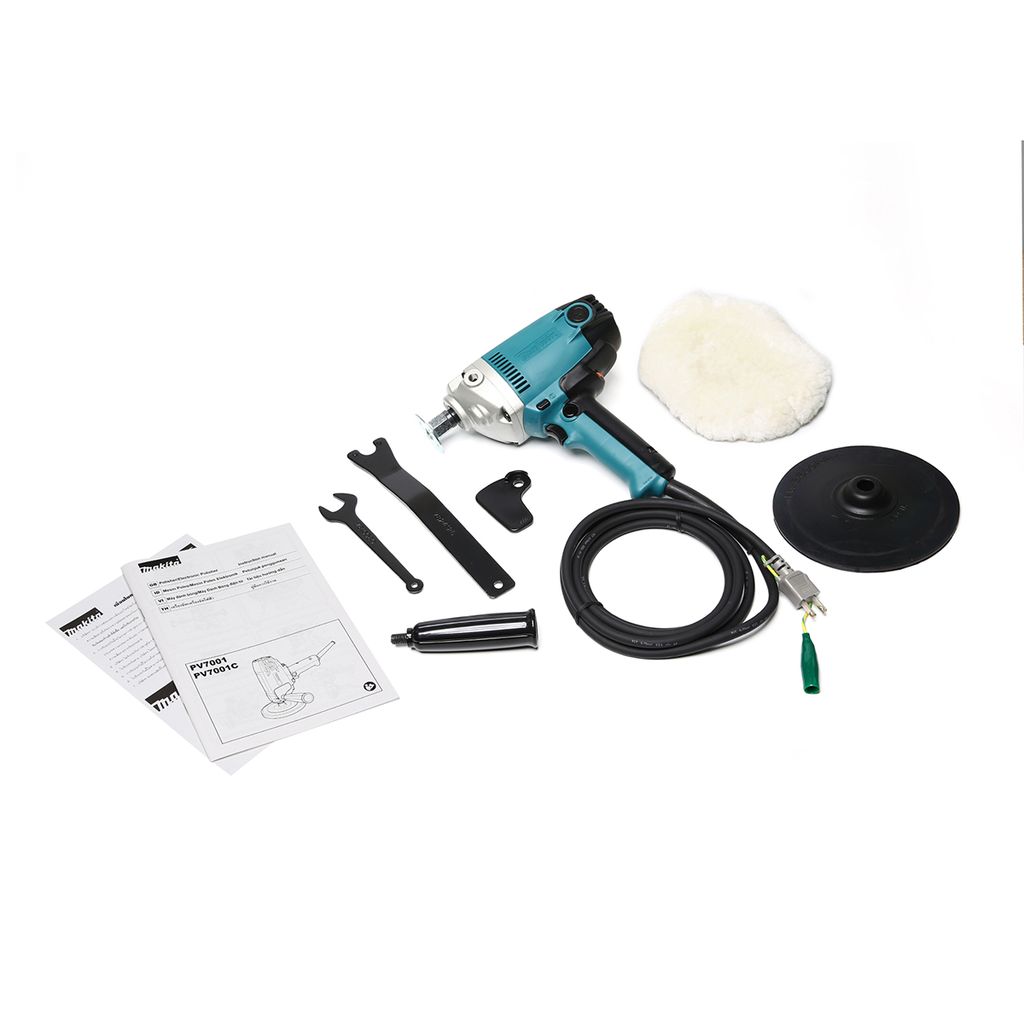 MAKITA เครื่องขัดเงา กำลังไฟ 900 วัตต์ รุ่น PV-7001C ขนาด 7 นิ้ว (180 มม.) ความเร็วรอบตัวเปล่า 600 - 2,000 รอบ/นาที (มากีต้า) รูปที่ 5