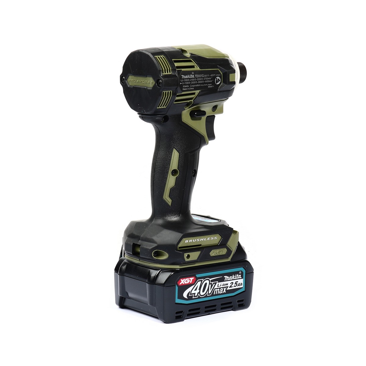 MAKITA สว่านไขควงกระแทกไร้สาย สีเขียว 40 โวลต์ รุ่น TD001GD105 รวมแบตเตอรี่และแท่นชาร์จ ความเร็วรอบตัวเปล่า Max 0 - 3,700 รอบ/นาที (มากีต้า) รูปที่ 4