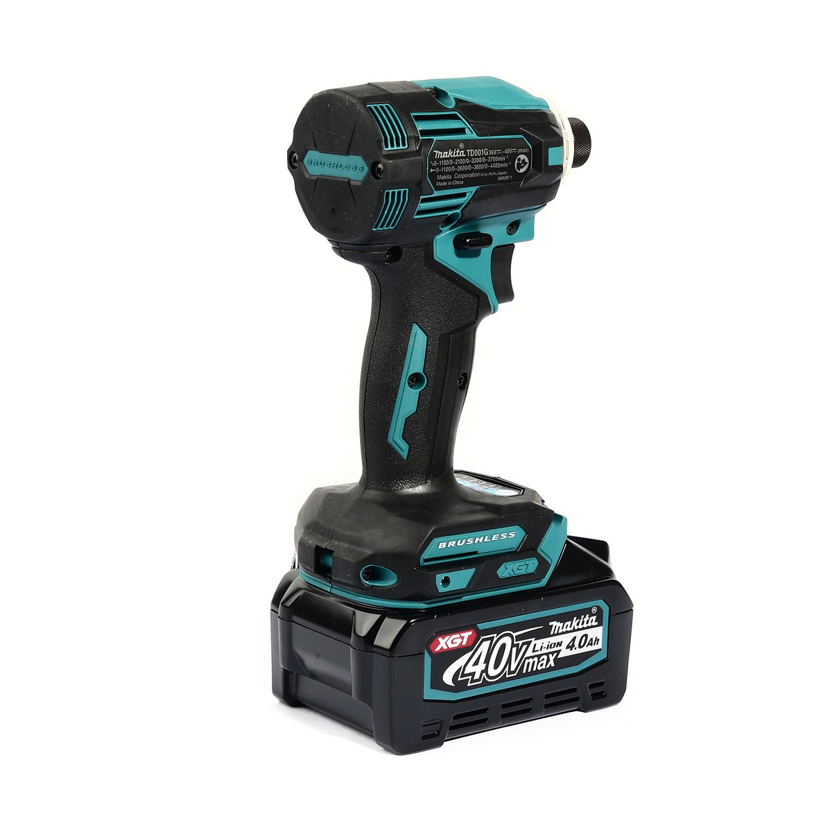 MAKITA สว่านไขควงกระแทกไร้สาย 40 โวลต์ รุ่น TD001GM101 รวมแบตเตอรี่และแท่นชาร์จ ความเร็วรอบตัวเปล่า Max 0 - 3,700 รอบ/นาที (มากีต้า) รูปที่ 4