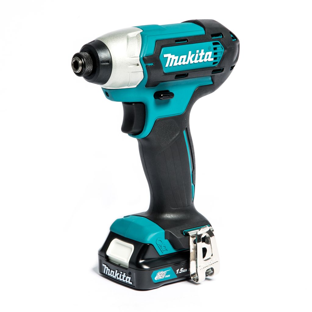 MAKITA สว่านไขควงกระแทกไร้สาย 12 โวลต์ 1/4 นิ้ว รุ่น TD110DWYE แรงบิดสูงสุด 110 นิวตันเมตร รวมแบตเตอรี่และแท่นชาร์จ (มากีต้า) ราคา ฿3,619