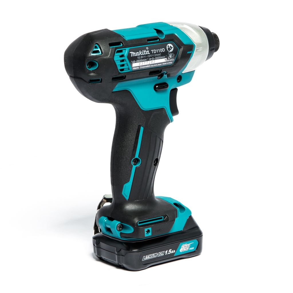 MAKITA สว่านไขควงกระแทกไร้สาย 12 โวลต์ 1/4 นิ้ว รุ่น TD110DWYE แรงบิดสูงสุด 110 นิวตันเมตร รวมแบตเตอรี่และแท่นชาร์จ (มากีต้า) รูปที่ 4