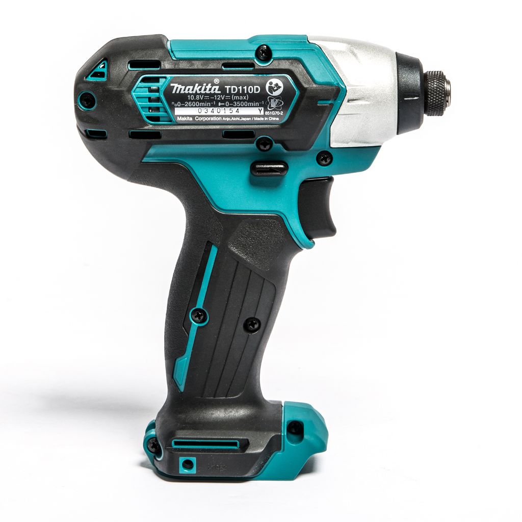 MAKITA สว่านไขควงกระแทกไร้สาย 12 โวลต์ 1/4 นิ้ว รุ่น TD110DZ แรงบิดสูงสุด 110 นิวตันเมตร ไม่รวมแบตเตอรี่และแท่นชาร์จ (มากีต้า) รูปที่ 3
