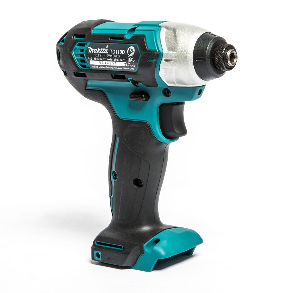 MAKITA สว่านไขควงกระแทกไร้สาย 12 โวลต์ 1/4 นิ้ว รุ่น TD110DZ แรงบิดสูงสุด 110 นิวตันเมตร ไม่รวมแบตเตอรี่และแท่นชาร์จ (มากีต้า) รูปที่ 2