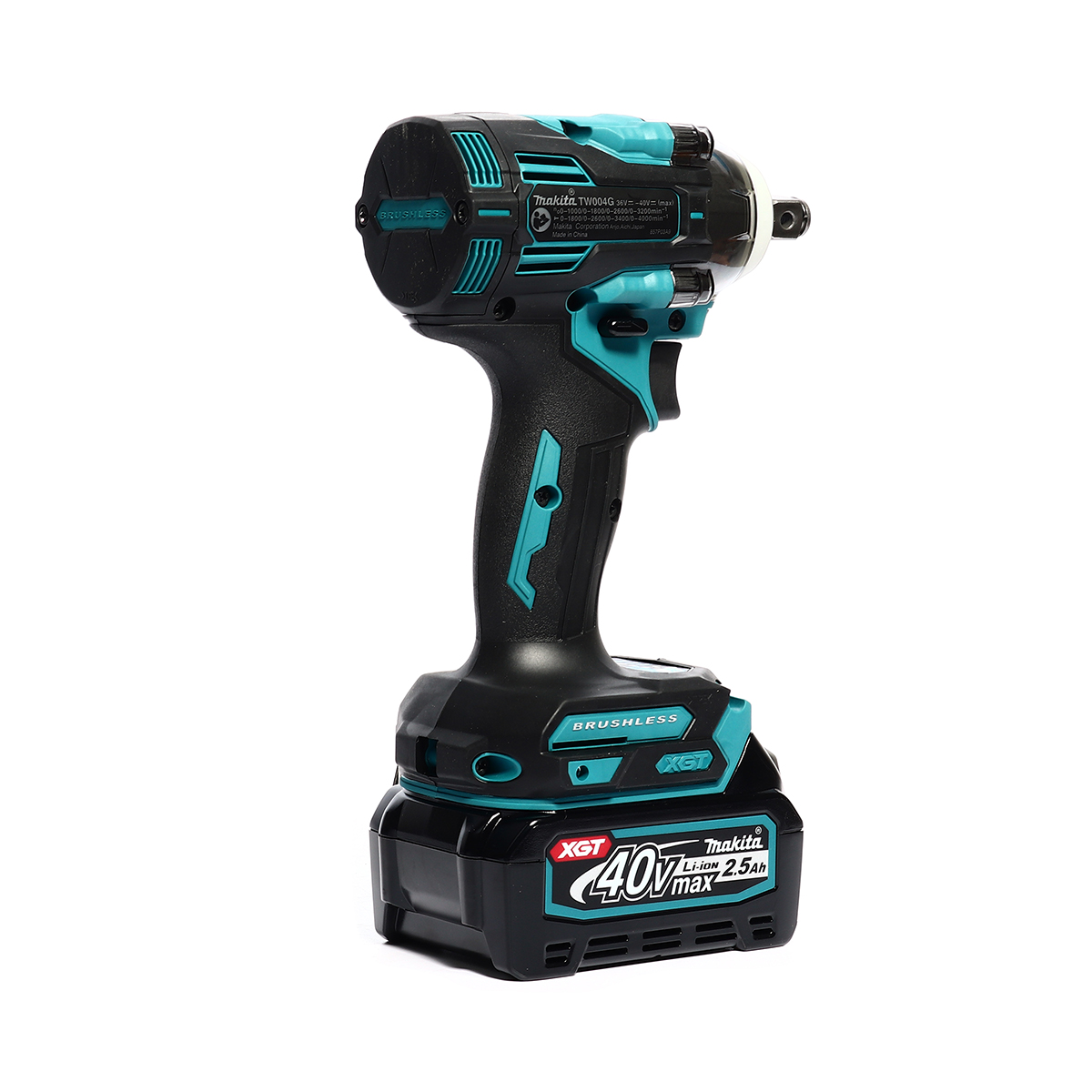 MAKITA เครื่องขันบล๊อกไร้สาย 40 โวลต์ รุ่น TW004GD201 (รวมแบตเตอรี่และแท่นชาร์จ) ความเร็วรอบตัวเปล่า (Max) 3,200 รอบ/นาที (มากีต้า) รูปที่ 4