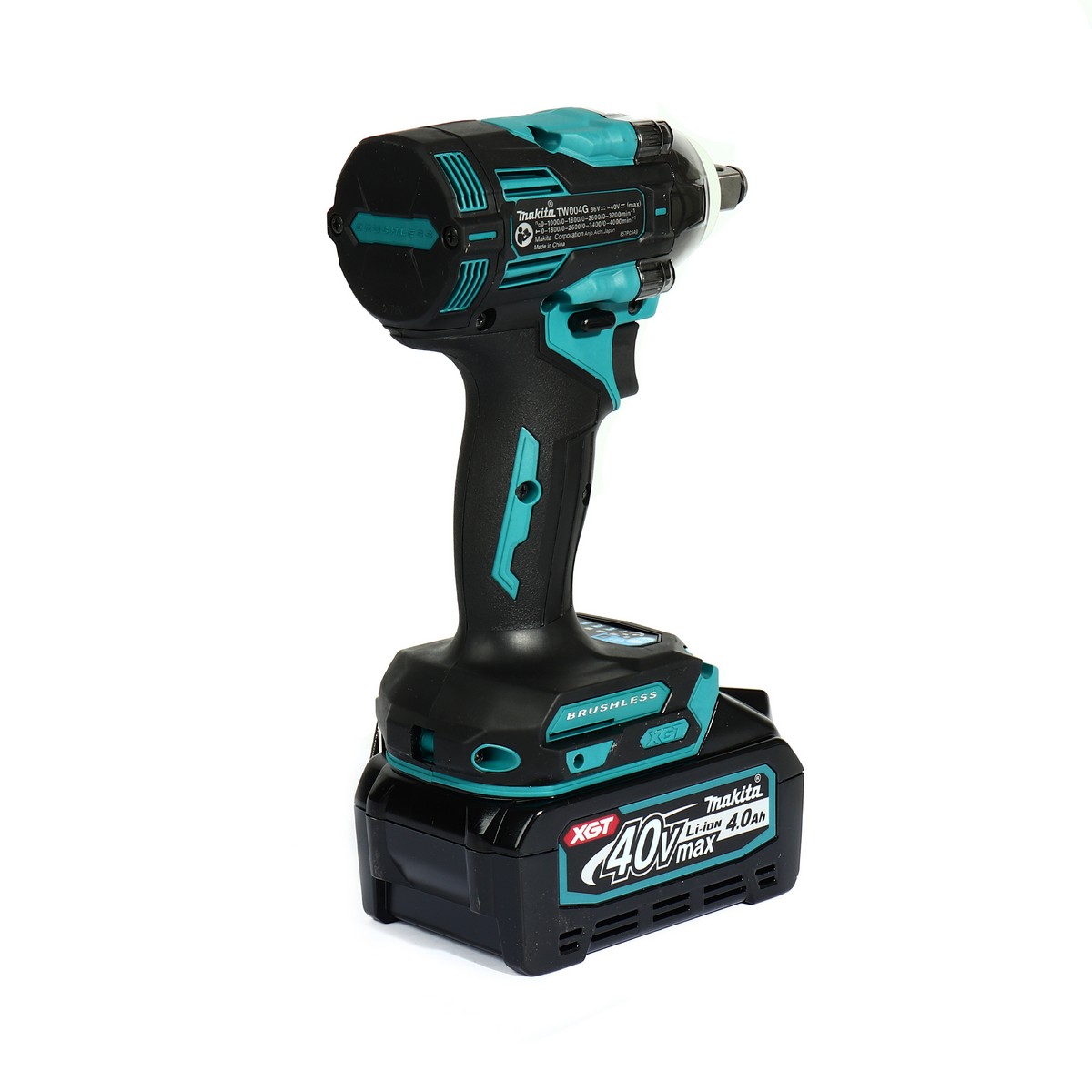 MAKITA เครื่องขันบล็อกไร้สาย 40 โวลต์ รุ่น TW004GM101 (รวมแบตเตอรี่และแท่นชาร์จ) ความเร็วรอบตัวเปล่า (Max) 3,200 รอบ/นาที (มากีต้า) รูปที่ 4