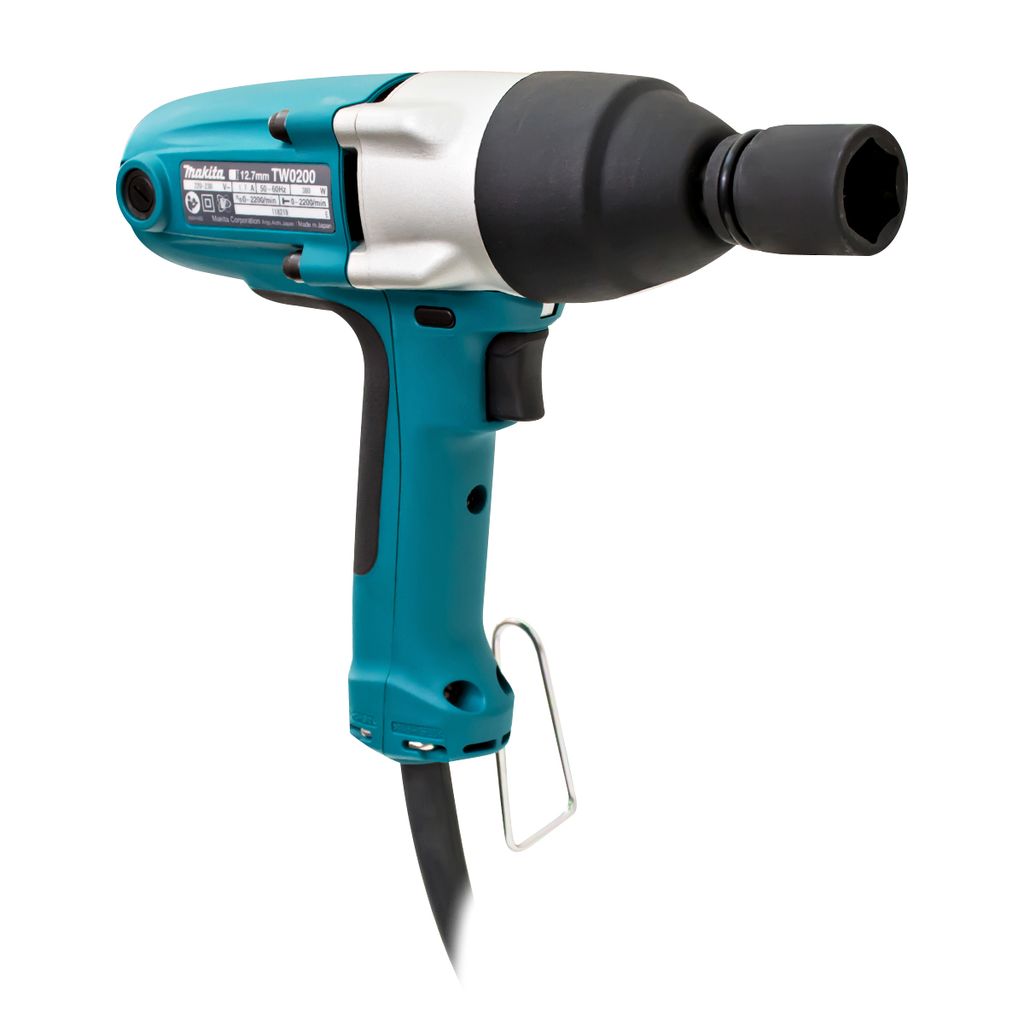 MAKITA เครื่องขันน๊อตไฟฟ้า ขนาด 1/2 นิ้ว กำลังไฟ 380 วัตต์ รุ่น TW0200 ความเร็วรอบตัวเปล่า 0 - 2,200 รอบ/นาที (มากีต้า) รูปที่ 2