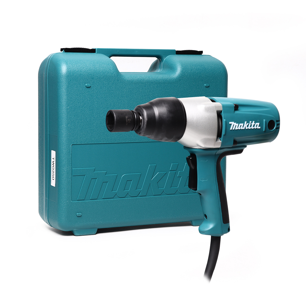 MAKITA เครื่องขันน๊อตไฟฟ้า ขนาด 1/2 นิ้ว กำลังไฟ 400 วัตต์ รุ่น TW0350 ความเร็วรอบตัวเปล่า 2,000 รอบ/นาที (มากีต้า) ราคา ฿7,467.5