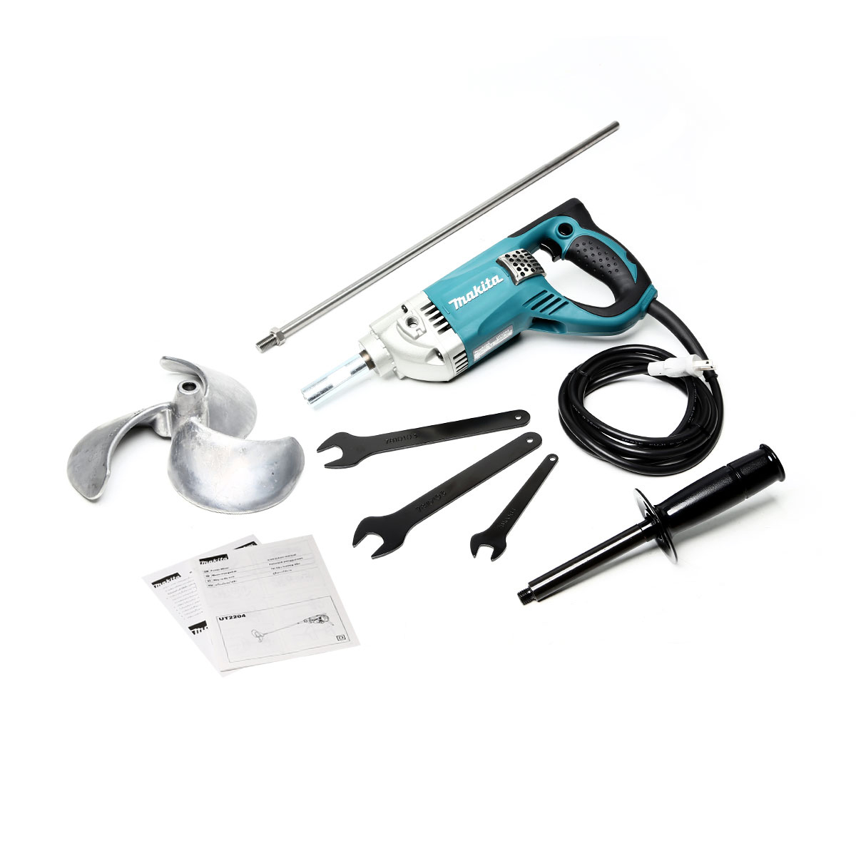 MAKITA เครื่องผสมสีไฟฟ้า ขนาด 220 มม. (8-5/8 นิ้ว) กำลังไฟ 850 วัตต์ รุ่น UT2204 ความเร็วรอบตัวเปล่า 550 รอบ/นาที (มากีต้า) รูปที่ 3