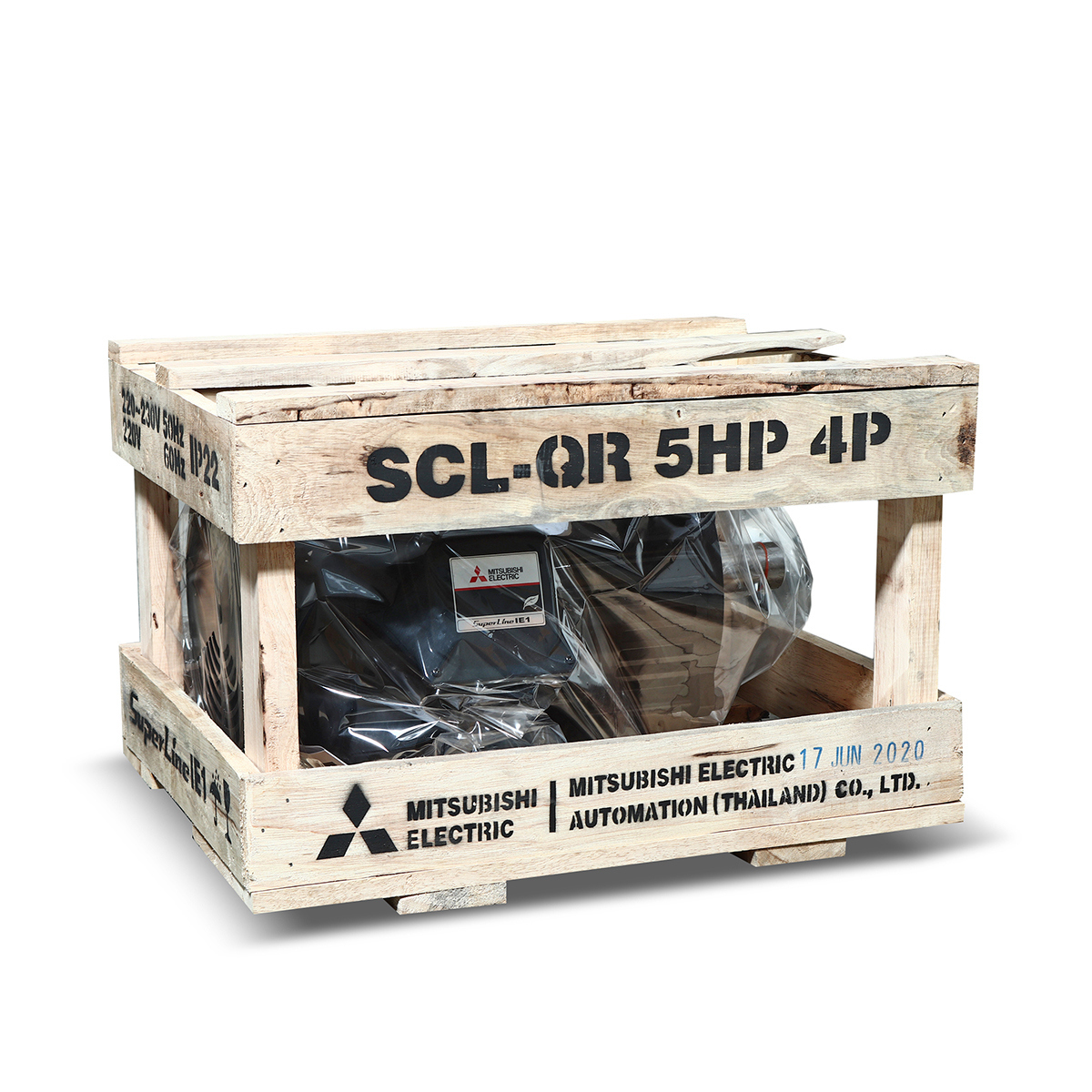 มอเตอร์ 5 HP 4P SCL-QR MITSUBISHI รูปที่ 4