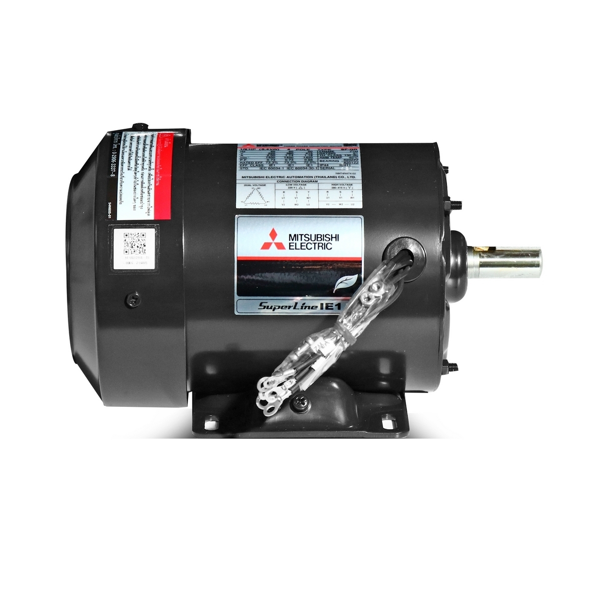 มอเตอร์ 1/2HP IP-44 220/380V 4P SF-QR MITSUBISHI รูปที่ 2