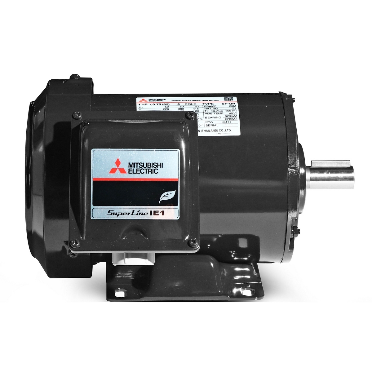 มอเตอร์ 1 HP IP-55 220/380V 4P SF-QR MITSUBISHI รูปที่ 2