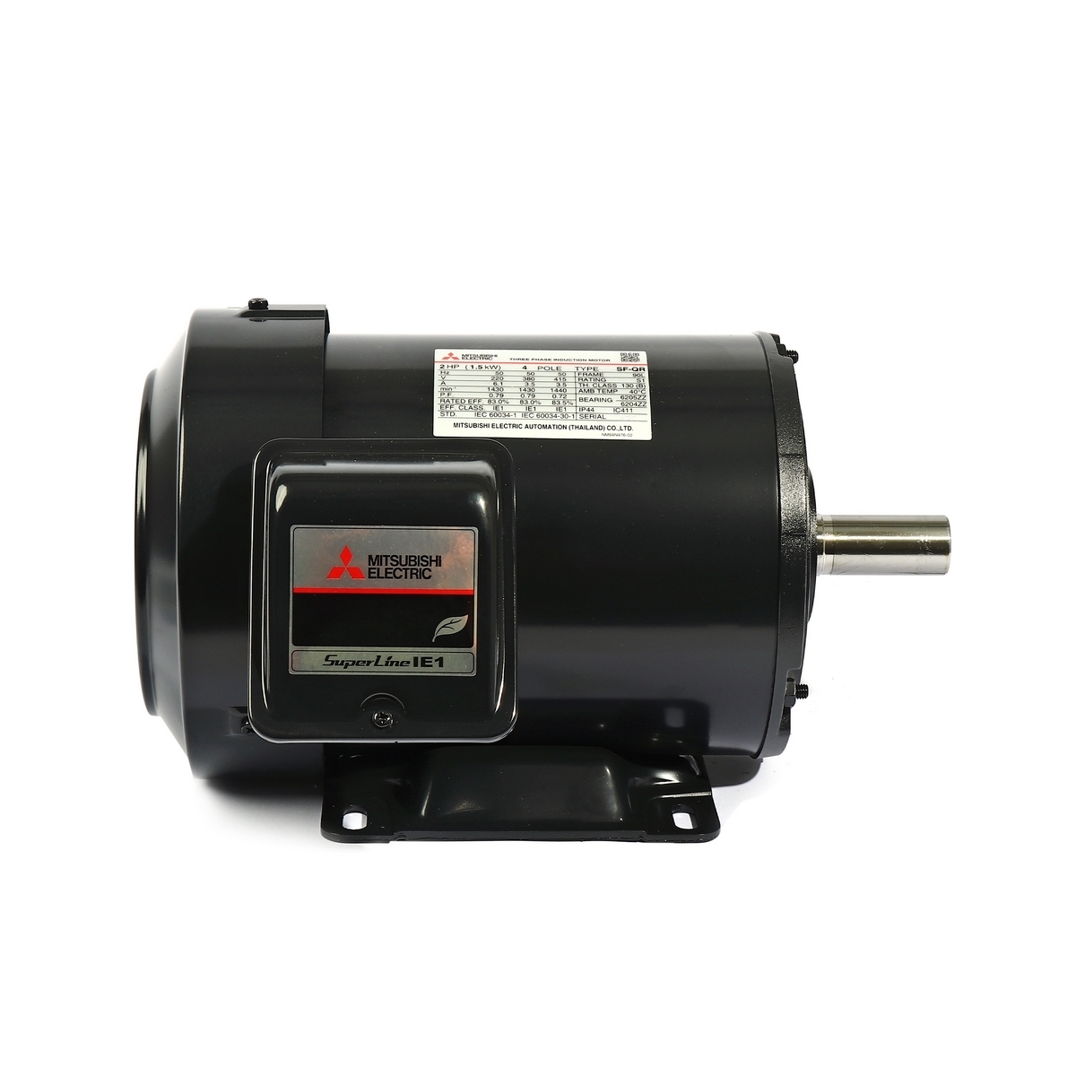 มอเตอร์ 2 HP IP-44 220/380V 4P SF-QR MITSUBISHI รูปที่ 2
