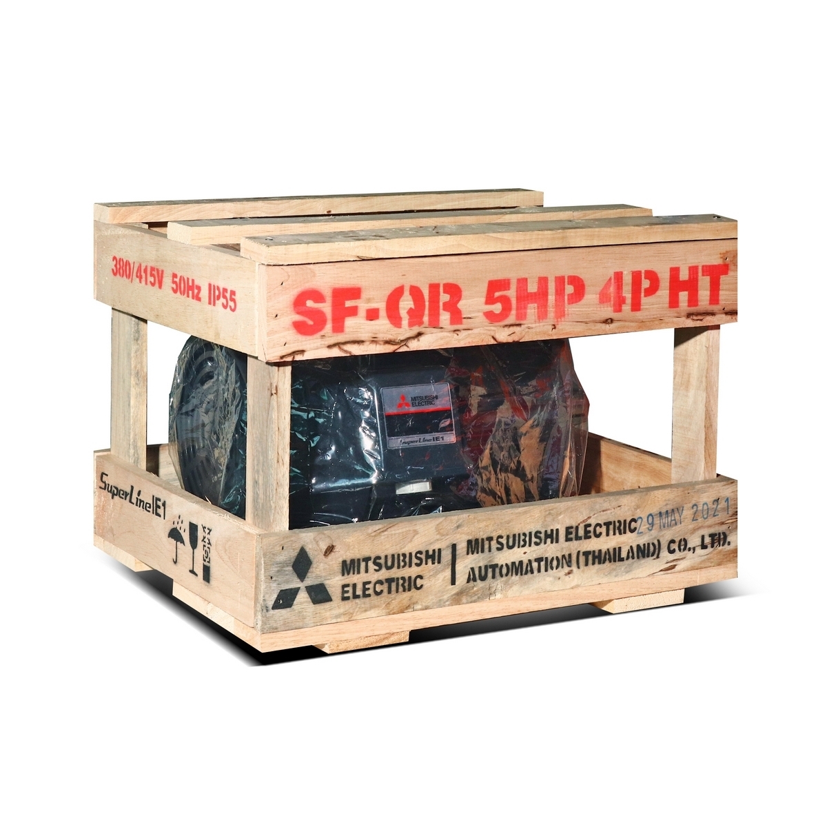 มอเตอร์ 5 HP IP-55 380/415V 4P SF-QR MITSUBISHI รูปที่ 5