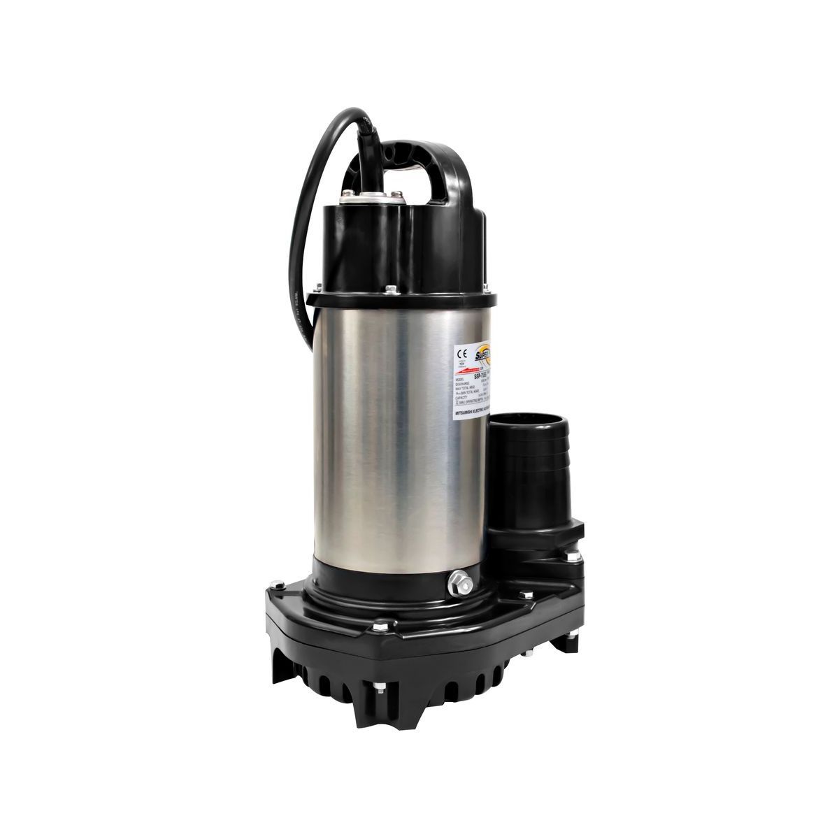 ปั๊มแช่สแตนเลส 3"(1 HP) 2สาย MITSUBISHI รุ่น SSP-755S รูปที่ 3