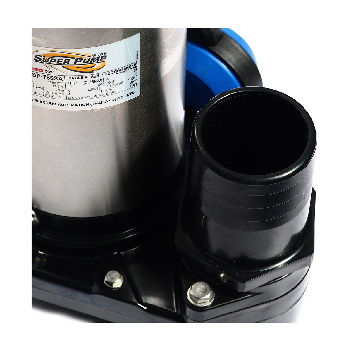 ปั๊มแช่สแตนเลสแบบลูกลอย3" 2สาย MITSUBISHI รุ่น SSP-755SA รูปที่ 3