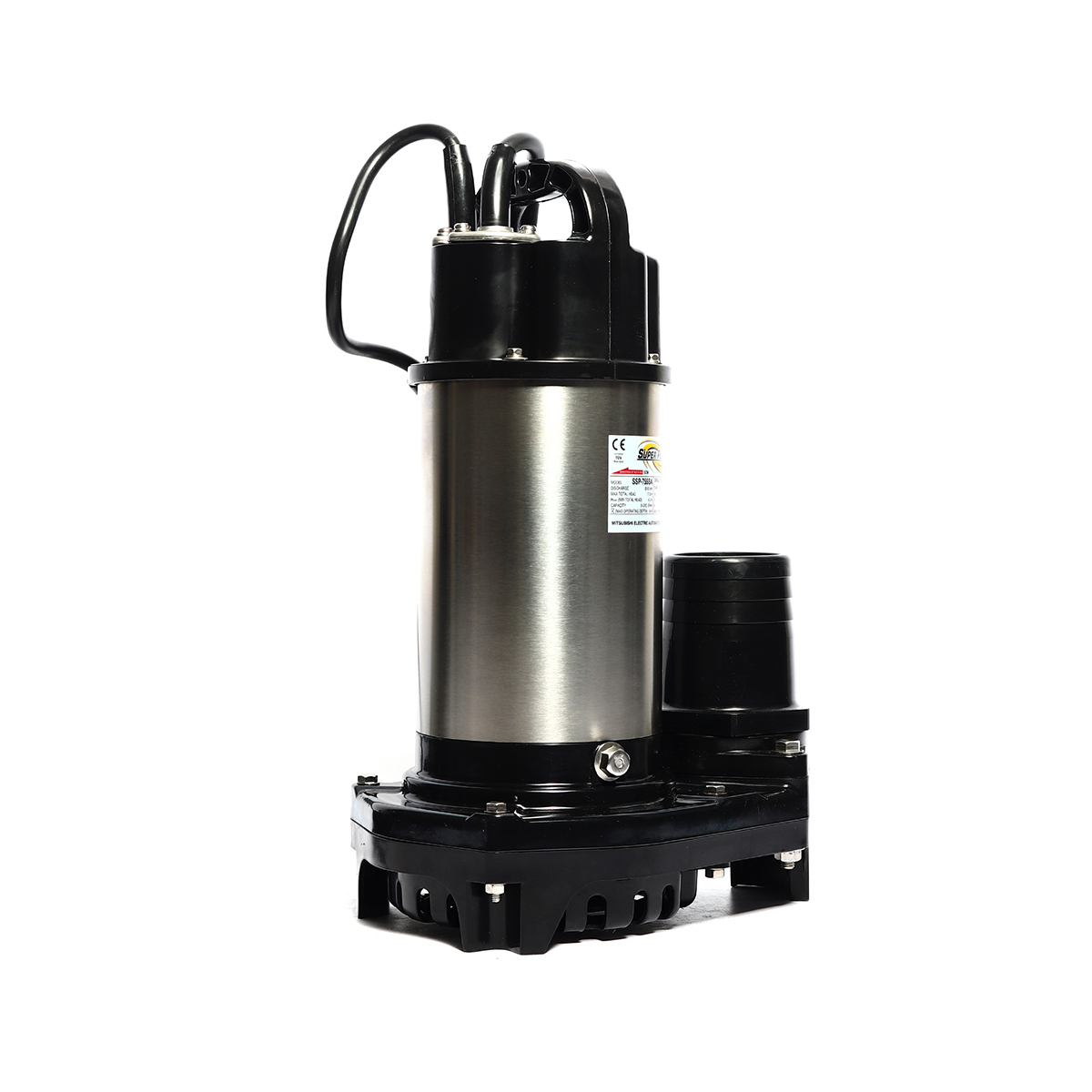 ปั๊มแช่สแตนเลสแบบลูกลอย3" 2สาย MITSUBISHI รุ่น SSP-755SA รูปที่ 2