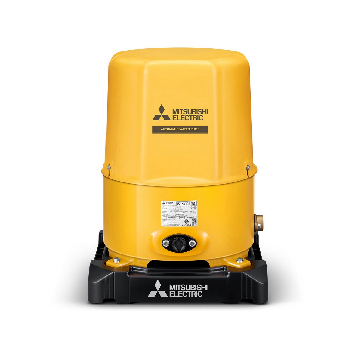 ปั๊มน้ำอัตโนมัติ (ถังกลม) MITSUBISHI รุ่น WP-305R2 ราคา ฿7,778.9