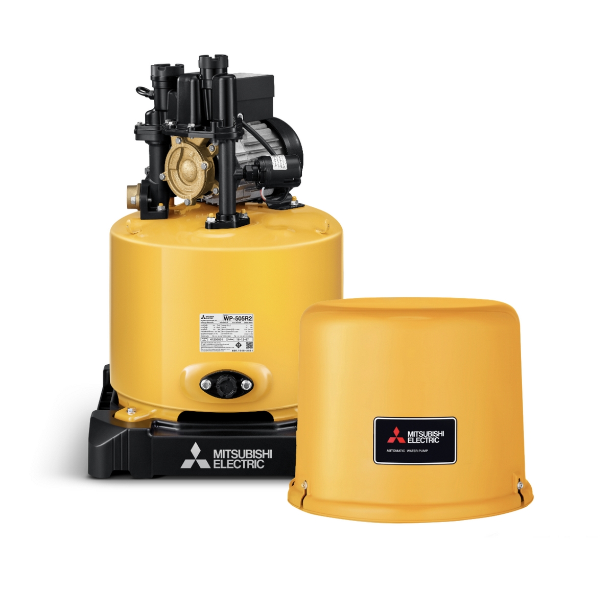 ปั๊มน้ำอัตโนมัติ (ถังกลม) MITSUBISHI รุ่น WP-505R2 รูปที่ 2