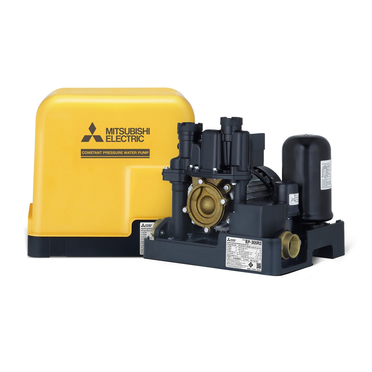 ปั๊มน้ำอัตโนมัติ (ถังเหลี่ยม) MITSUBISHI รุ่น EP-305R2 รูปที่ 2