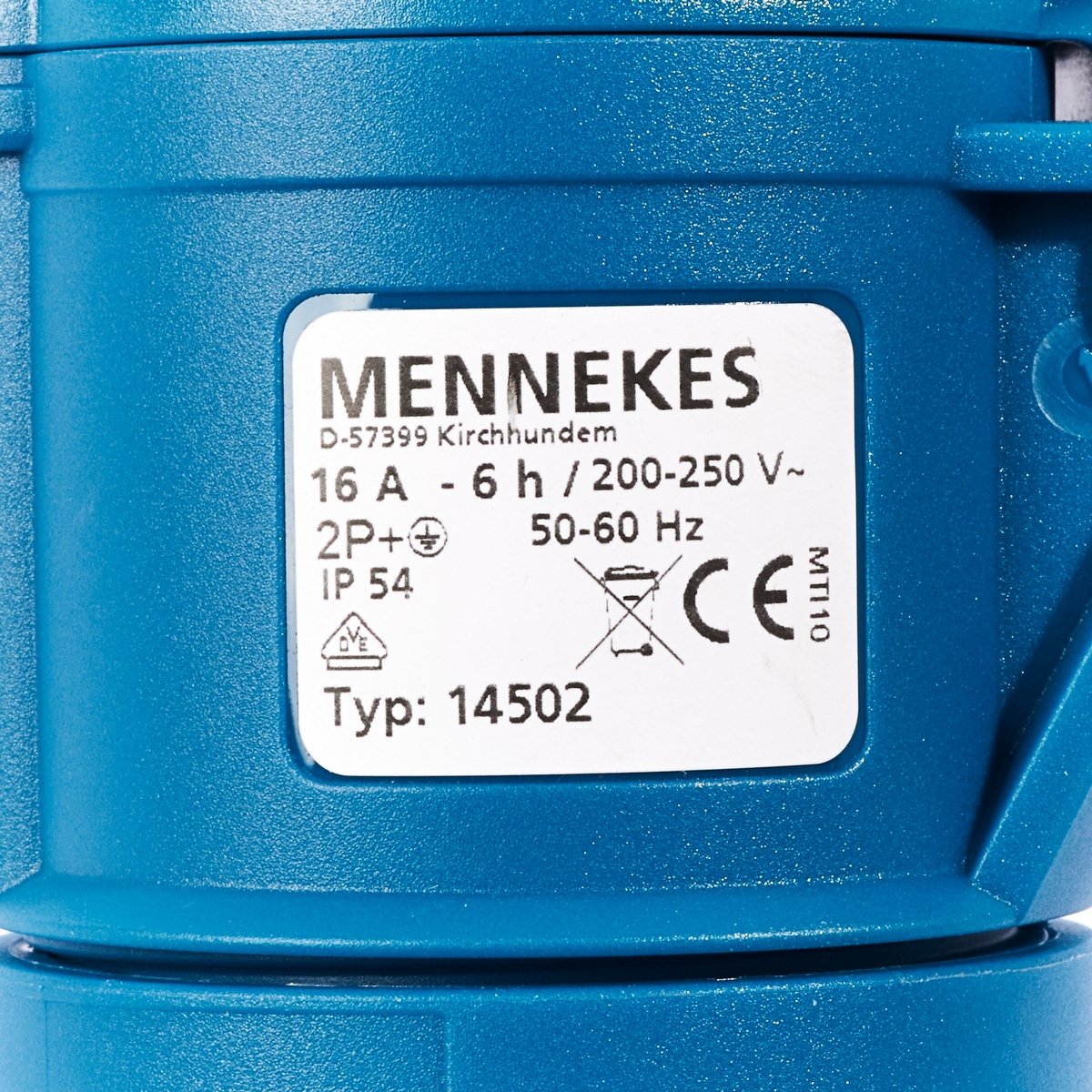 ปลั๊กเมีย AM-TOP 2+E/230V/16A(14502) MENNEKES รุ่น IP54 รูปที่ 2