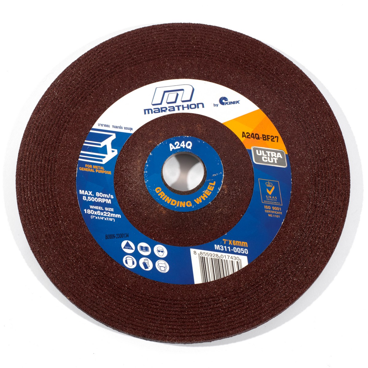 แผ่นเจียร 7"X6 มิล (A24QBF27) ULTRA MARATHON รุ่น M311-0050 ราคา ฿39