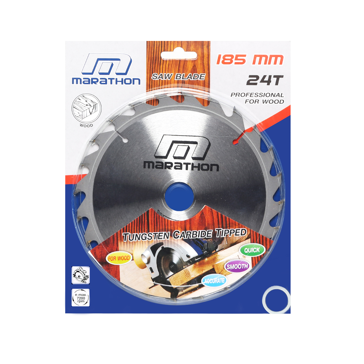 ใบเลื่อยวงเดือน 7" (185 MM) X 24T MARATHON รุ่น M312-0016 รูปที่ 3