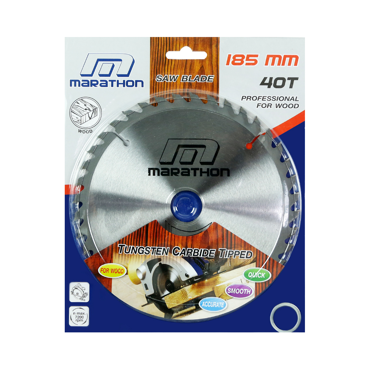 ใบเลื่อยวงเดือน 7" (185 MM) X 40T MARATHON รุ่น M312-0018 รูปที่ 3