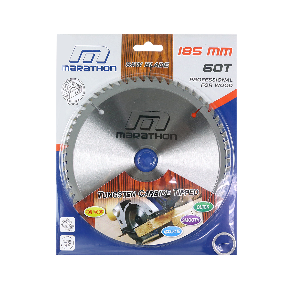 ใบเลื่อยวงเดือน 7" (185 MM) X 60T MARATHON รุ่น 0018A รูปที่ 3