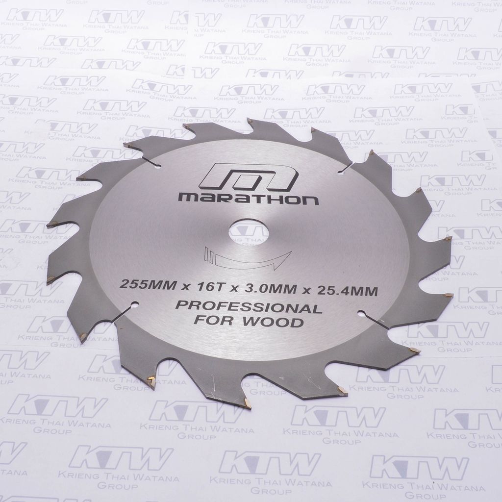 ใบเลื่อยวงเดือน 10" (255 MM) X 16T MARATHON รุ่น 0024B ราคา ฿246