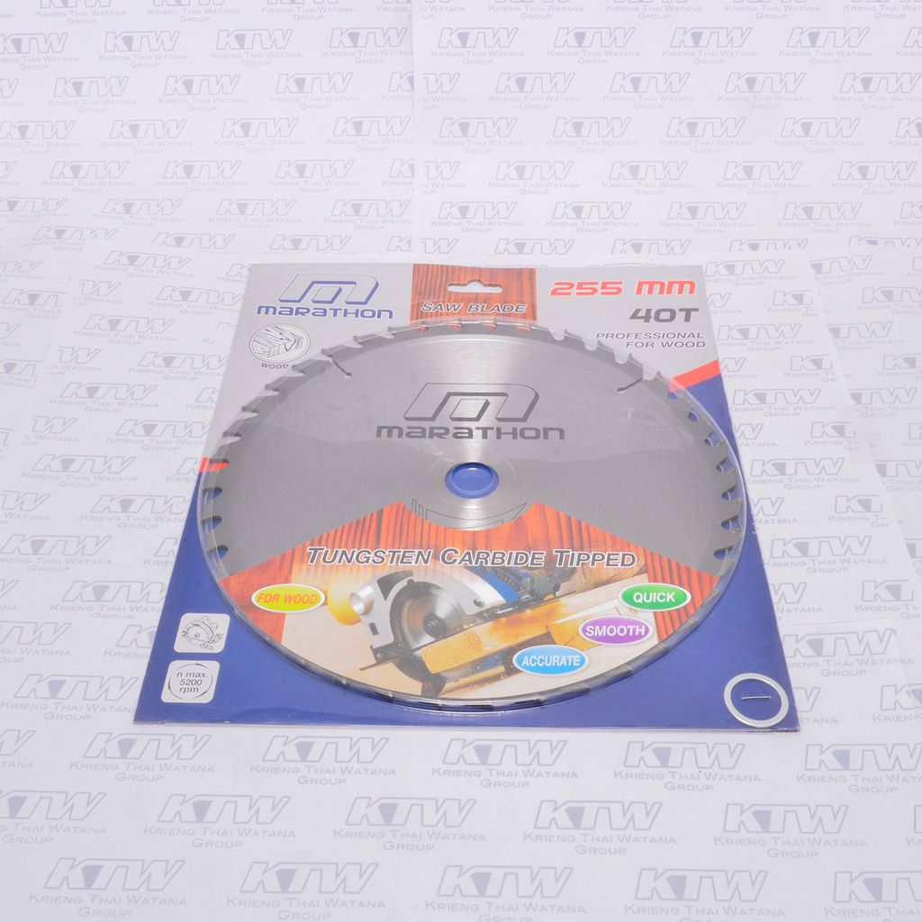 ใบเลื่อยวงเดือน 10" (255 MM) X 40T MARATHON รุ่น 0027 รูปที่ 2