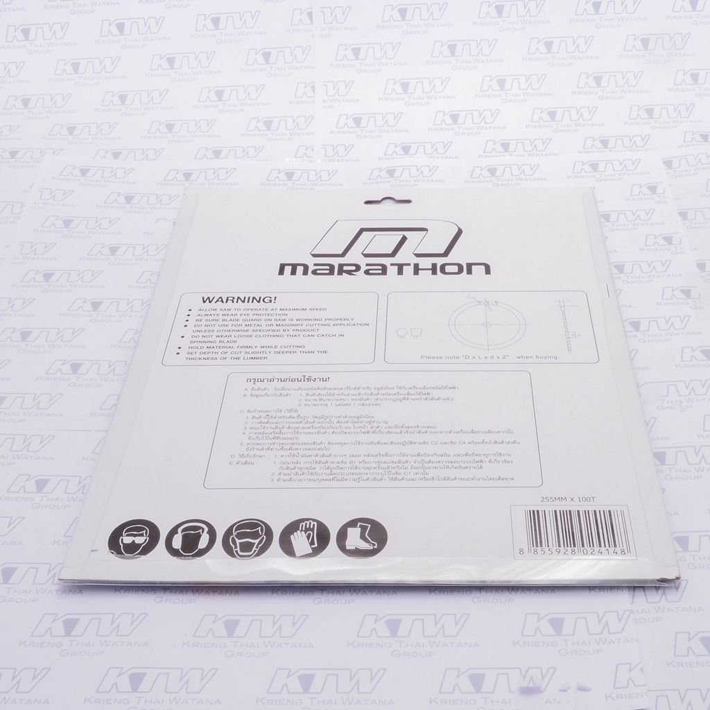 ใบเลื่อยวงเดือน-มิเนียม 10" X 100T MARATHON รุ่น 0030 รูปที่ 2