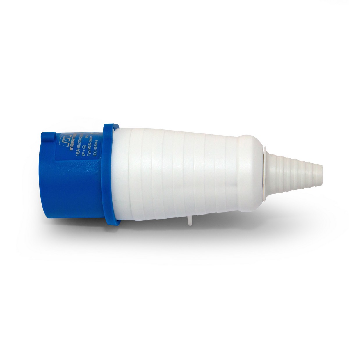 เพาเวอร์ปลั๊กตัวผู้ 16A - 220V (ปลอกยาง) MARATHON รุ่น M322-5000A รูปที่ 2